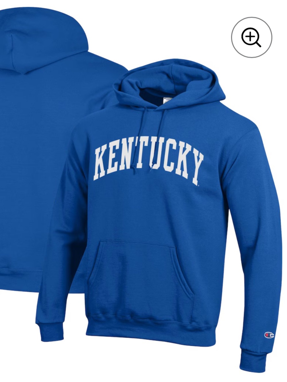 Champion Royal Blue Kentucky Pullover Hoodie